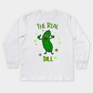 THE Real Dill Pickle Kids Long Sleeve T-Shirt